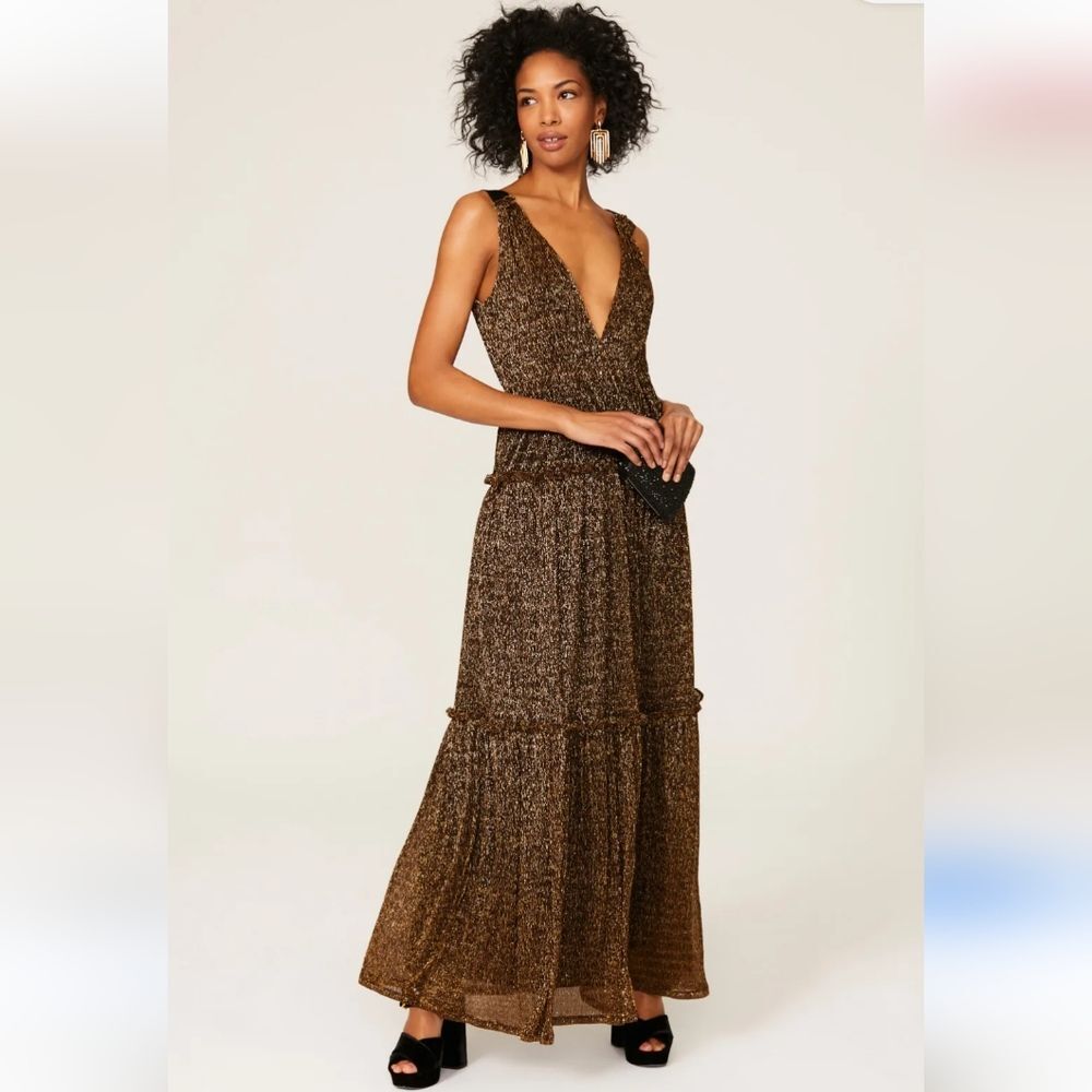 Hutch Brown Maxi Dress